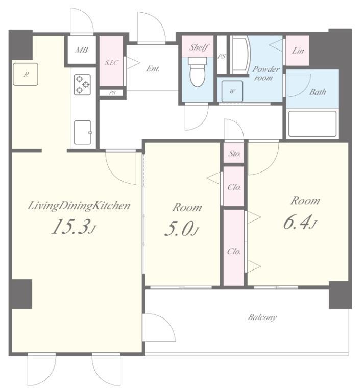 ラ・プリュス 間取り図