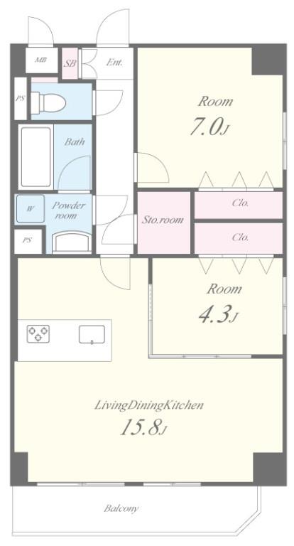 仮称)須賀様マンション 間取り図