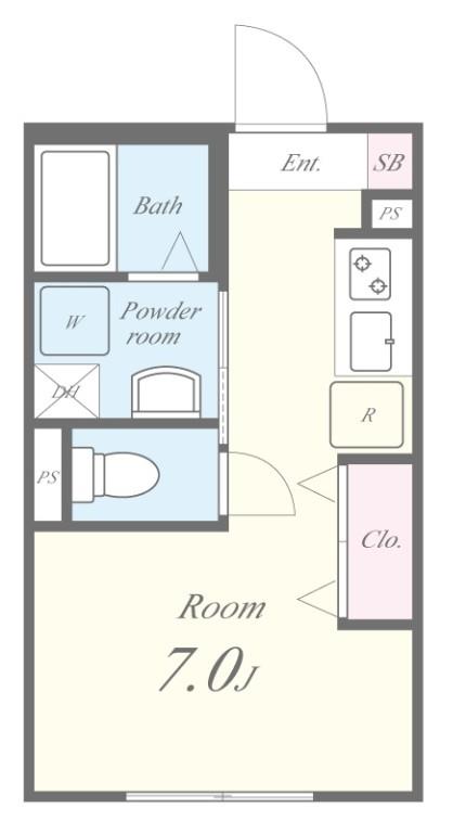 コルビジェⅣ 間取り図
