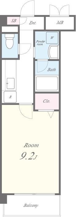 リブェール南茨木 306号室 間取り