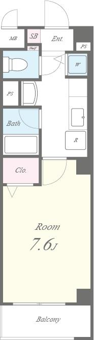 リヴェール(豊中) 203号室 間取り
