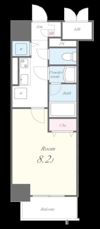 グリーンコート中島 間取り図