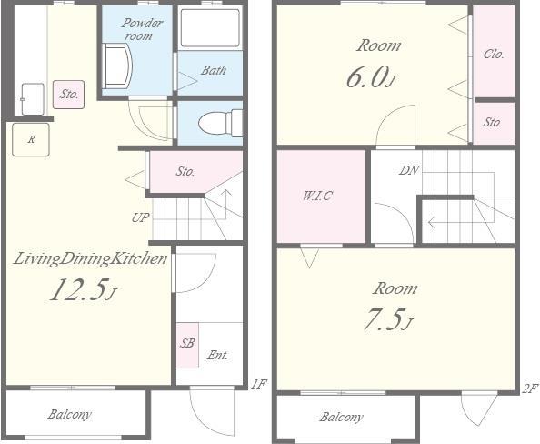 グランシャリオ水尾 7号室 間取り