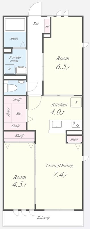 ELYM JOY IRIFUNE 間取り図