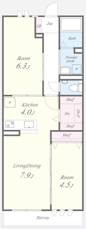 ELYM JOY IRIFUNE 間取り図
