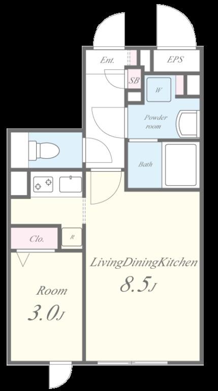quador(クアドール)神宮西 間取り図