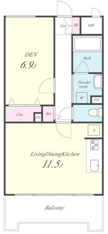 サンエスケーイワタ名城 間取り図