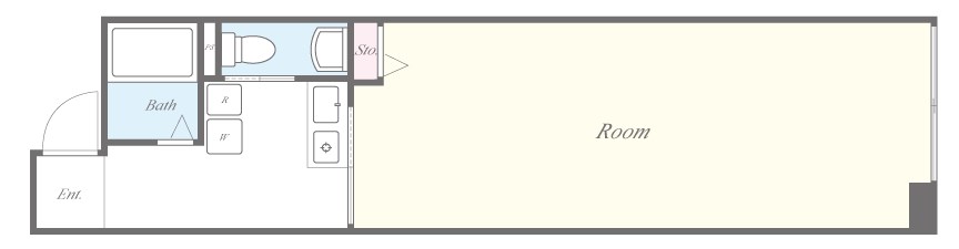 グランディスタ谷町九丁目 402号室 間取り