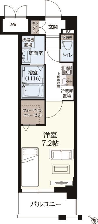 ギャラクシー南福岡駅前 間取り図