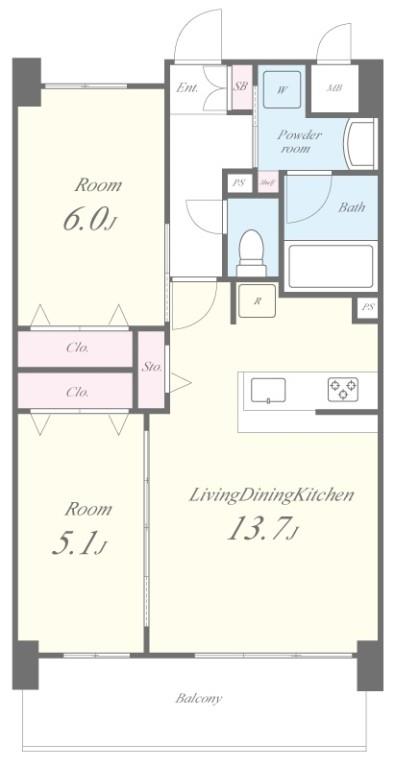 グランコート高槻 間取り図