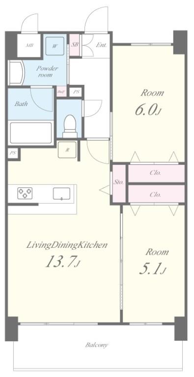 グランコート高槻 間取り図