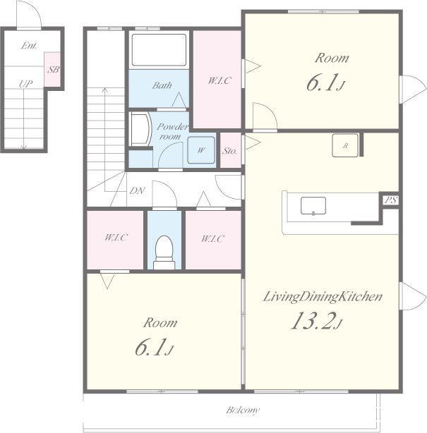サンプリエ 間取り図