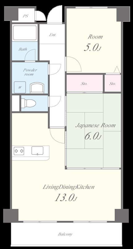 ｺﾝﾌｫｰﾄｽﾃｰｼﾞⅡ 間取り図