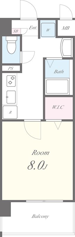 ノース ストリート湘南 C-X 間取り図