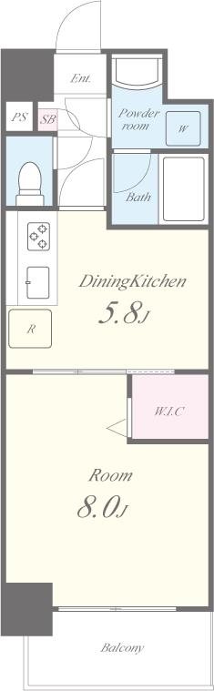 AMOUR HONATSUGI 間取り図