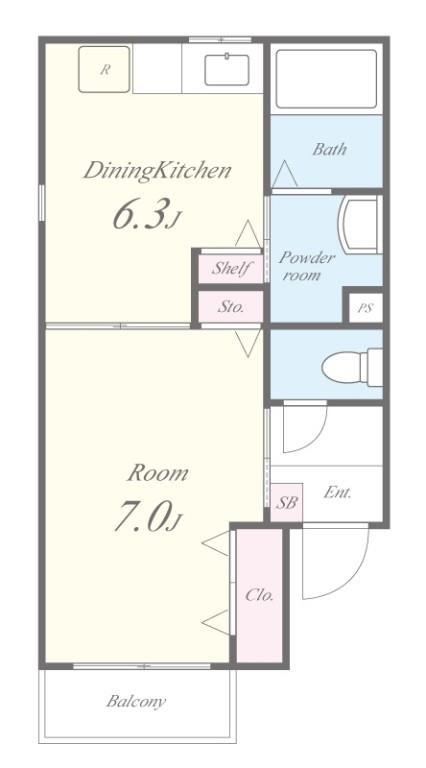 エストレヤ荒川 301号室 間取り