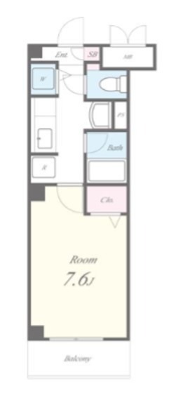 クレール鶴見 105号室 間取り