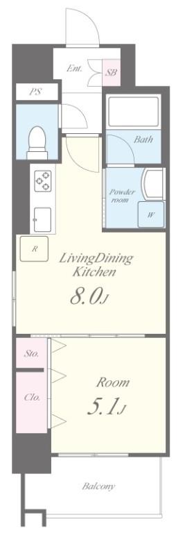 パークゲート栄白川 間取り図