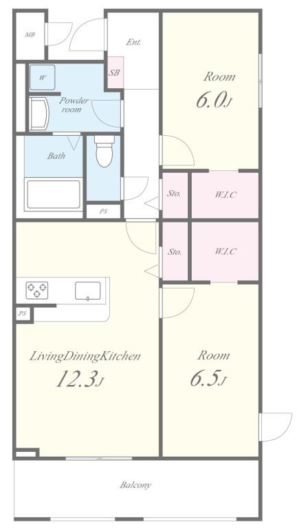 仮称）昭代1丁目プロジェクト 間取り図
