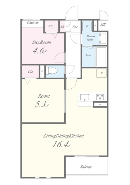 仮称)芥川町4丁目PJ 101号室 間取り
