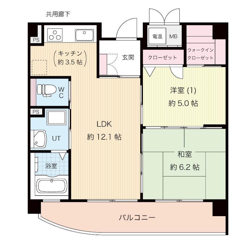 レジデンス八楽 202号室 間取り