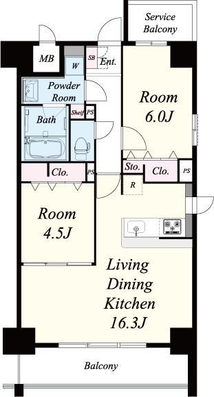F-TAMATSUKURI 間取り図