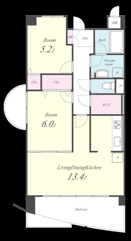 サンシャインV 間取り図