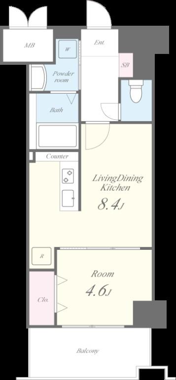 プレジール薬院テラス 間取り図