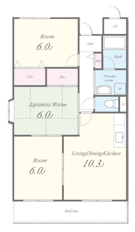 ﾗﾌｨﾈ星田 間取り図