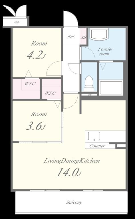 レトワール今川 間取り図