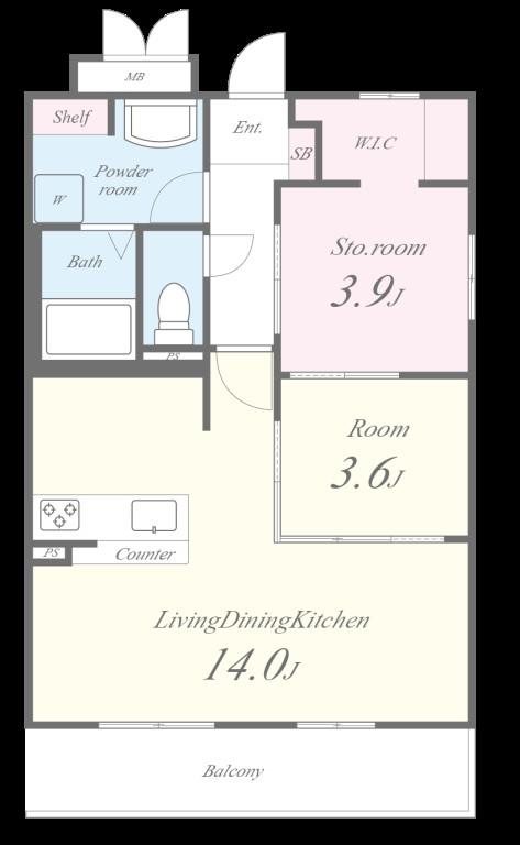 レトワール今川 間取り図