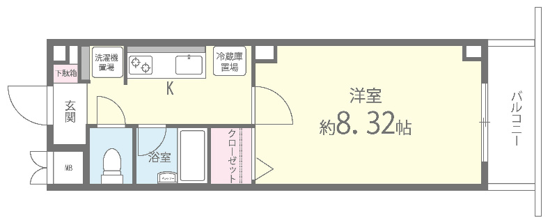 クレストコート 間取り図
