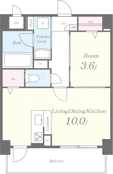 ペリドット長居公園 間取り図