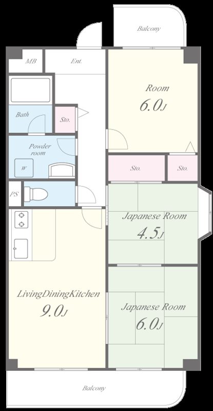 コンフォートステージⅠ 間取り図