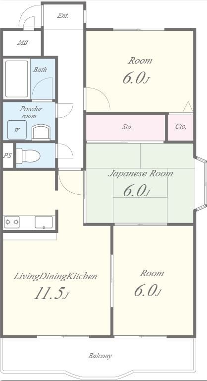 ﾍﾞﾙﾄﾞﾐｰﾙ 間取り図
