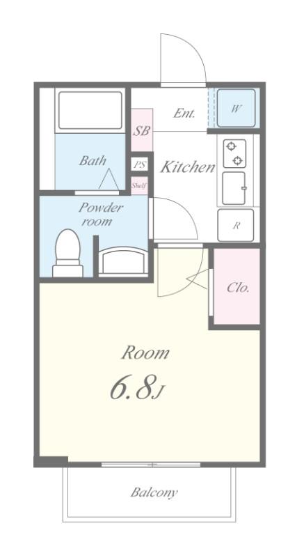 アートメゾン 201号室 間取り