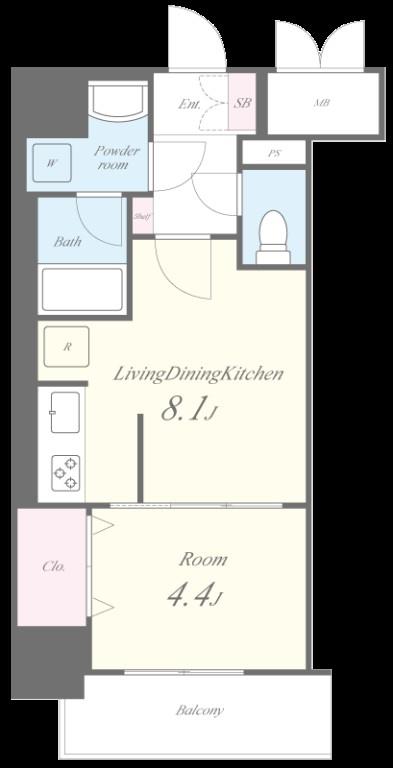 ロータス・ガーデン城南 間取り図