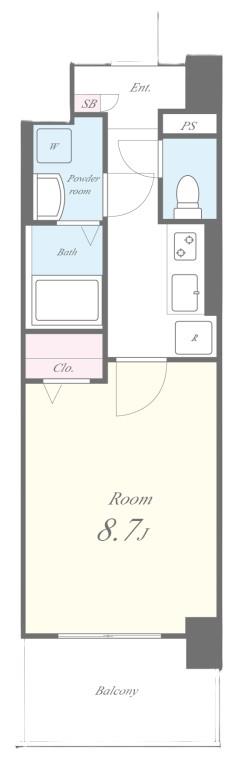ALUNA箱崎 間取り図