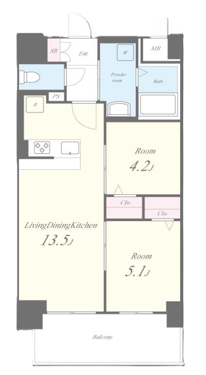 ALUNA箱崎 間取り図