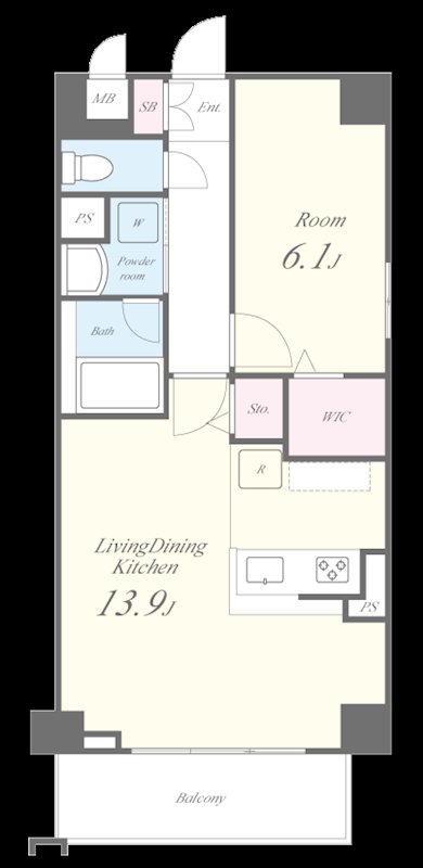 グランディール武蔵小杉 間取り図