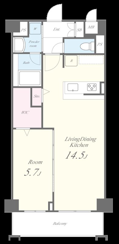 グランディール武蔵小杉 間取り図
