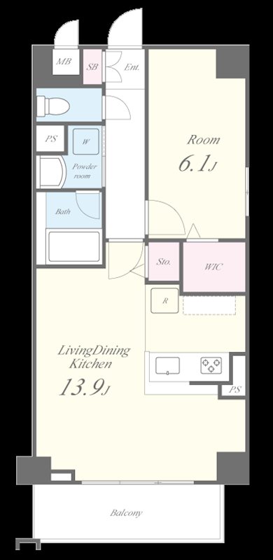 グランディール武蔵小杉 間取り図