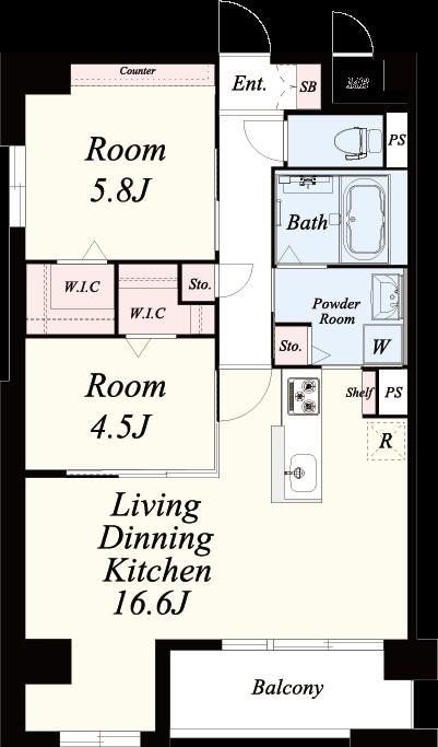 レガリア新宮 間取り図