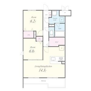 カンフリエ寿 間取り図
