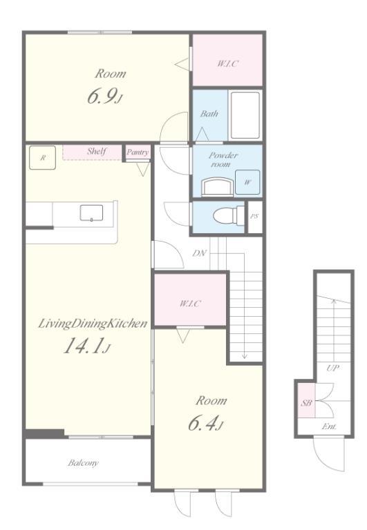 チェリーカーサ2番館 205号室 間取り