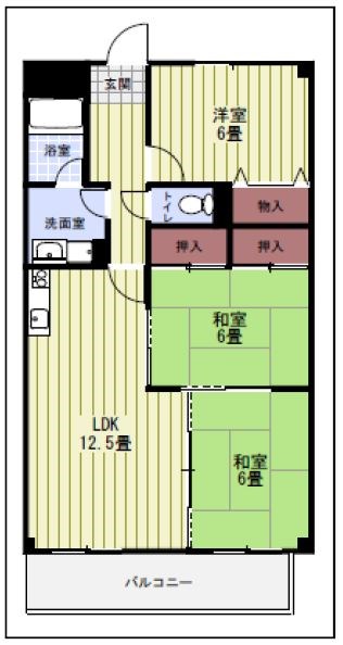 カーサ住之江公園 間取り図