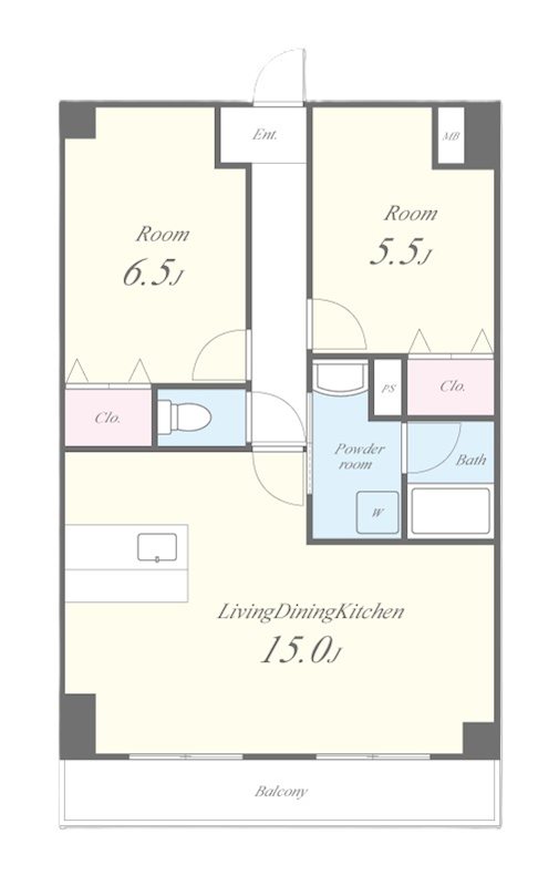 グランドール福川Ⅱ 間取り図