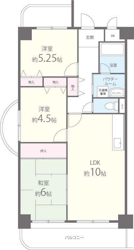 タウンコート咲佳映 間取り図