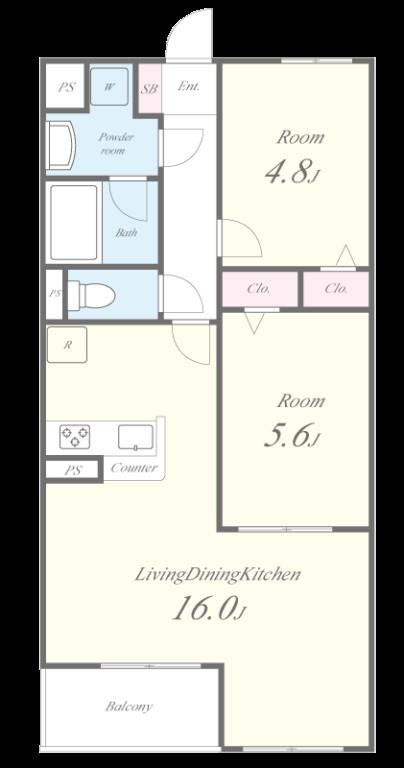 SOUTH COAT(サウスコート) 間取り図