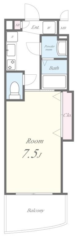 ラグゼ弁天町 間取り図